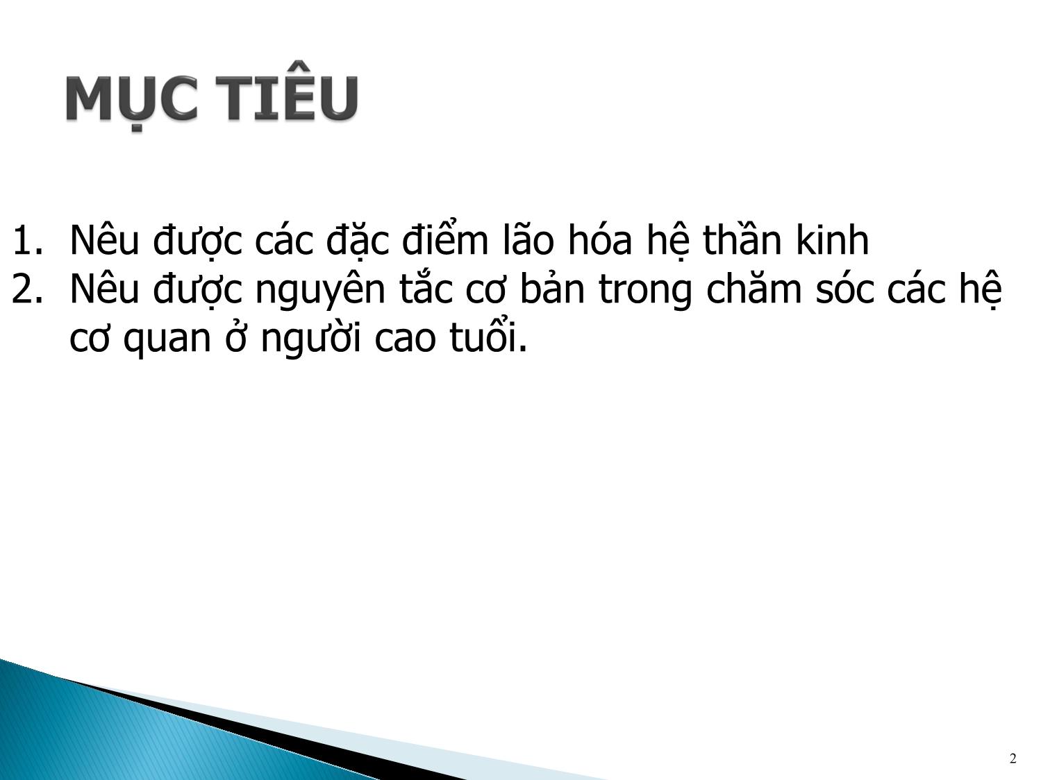 Bài giảng Lão hóa hệ thần kinh trang 2