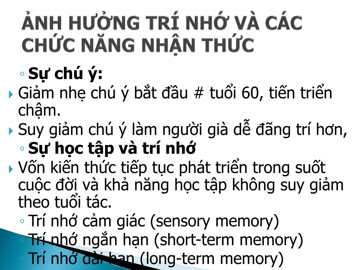 Bài giảng Lão hóa hệ thần kinh trang 8