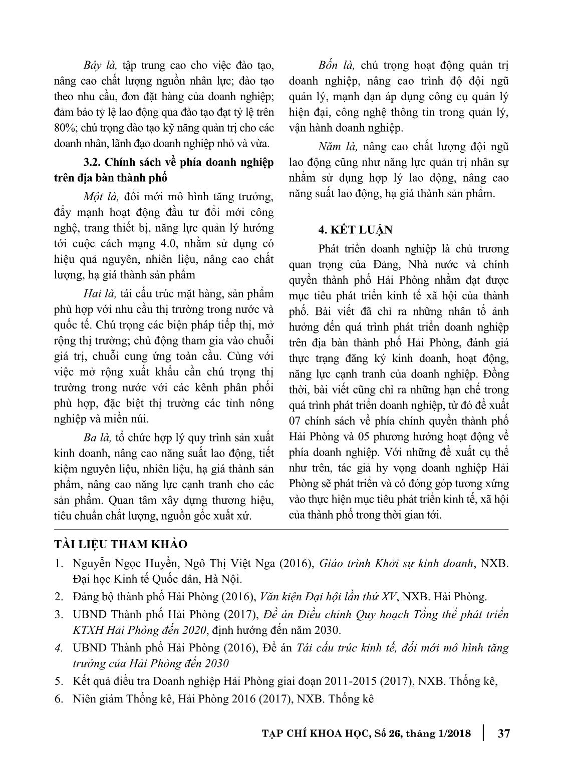 Đề xuất một số giải pháp hỗ trợ hoạt động đối với doanh nghiệp Hải Phòng trang 6
