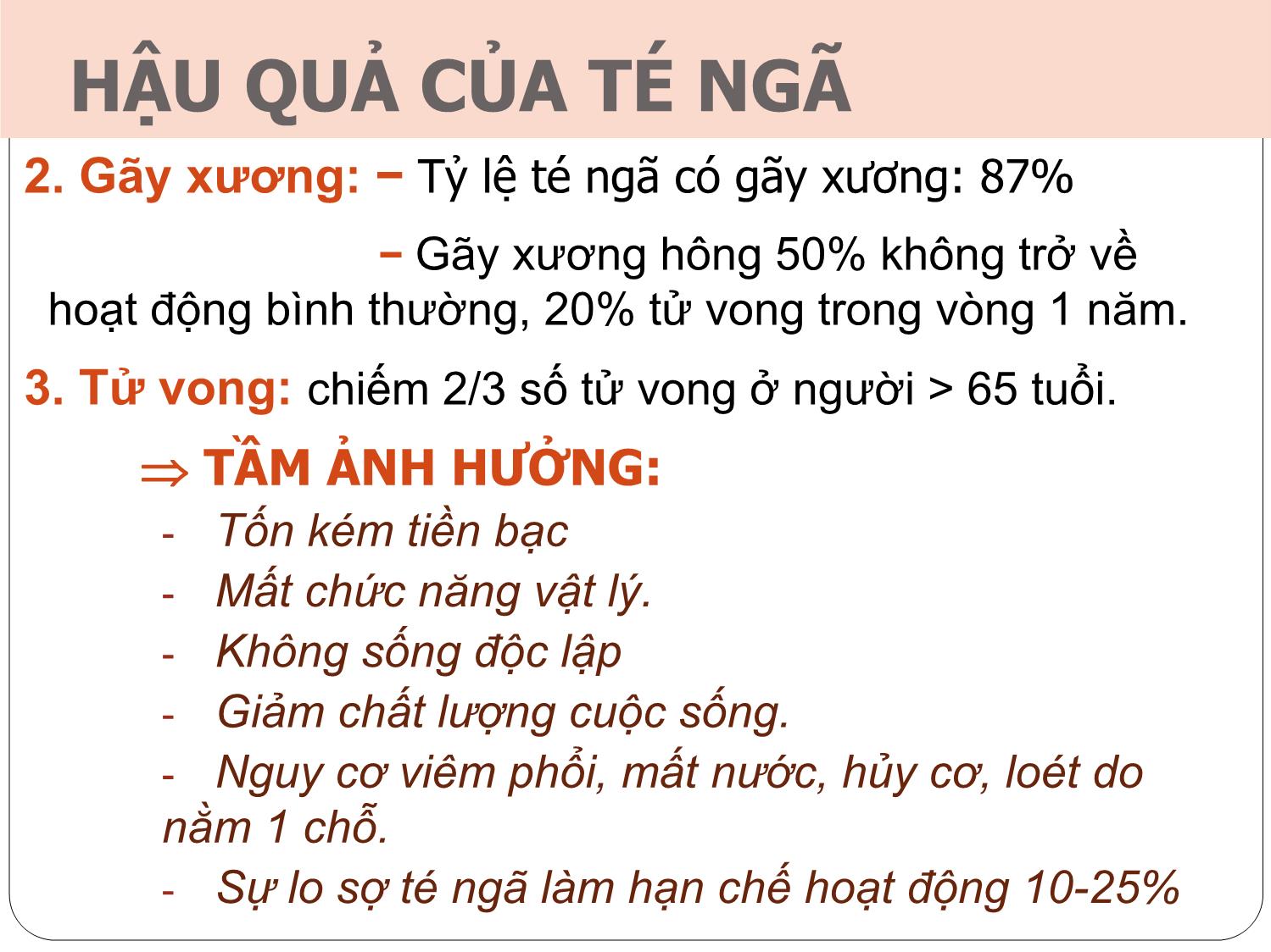 Bài giảng Té ngã ở người cao tuổi trang 10