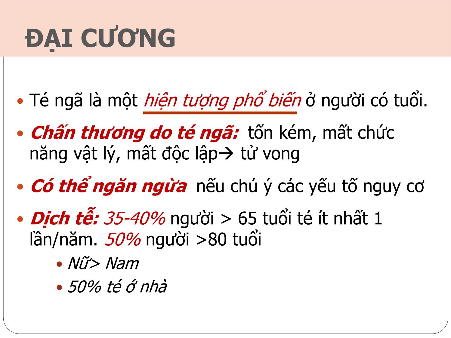 Bài giảng Té ngã ở người cao tuổi trang 8