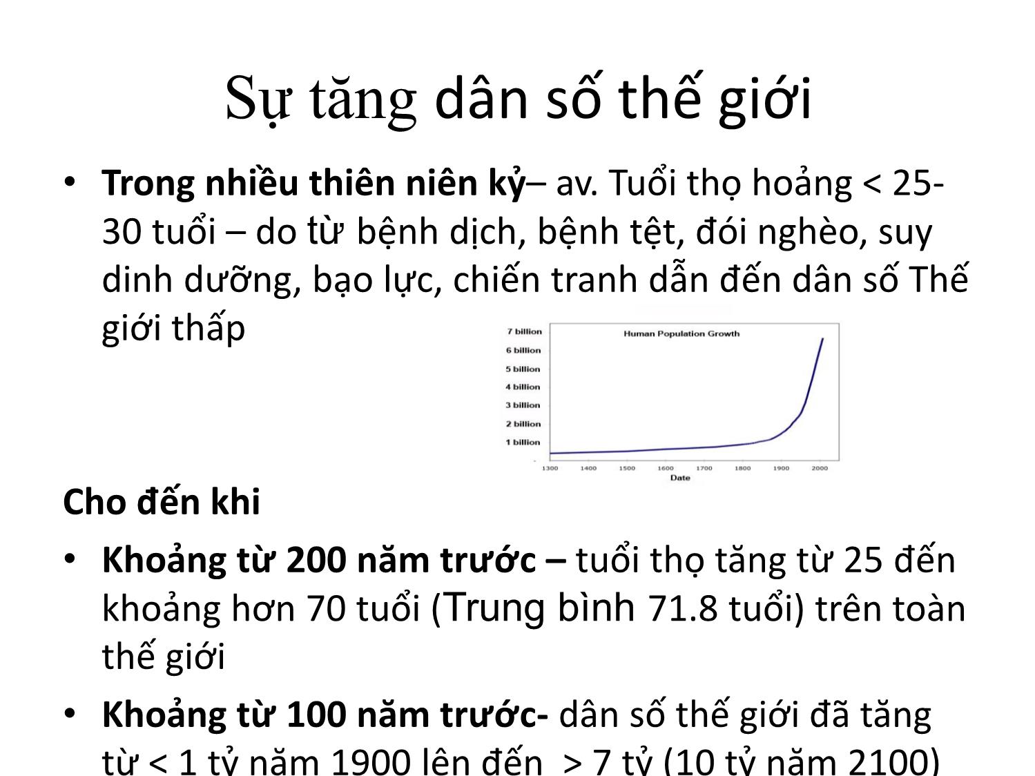 Bài giảng Y tế công cộng và khuyến cáo chăm sóc sức khỏe người cao tuổi trang 4