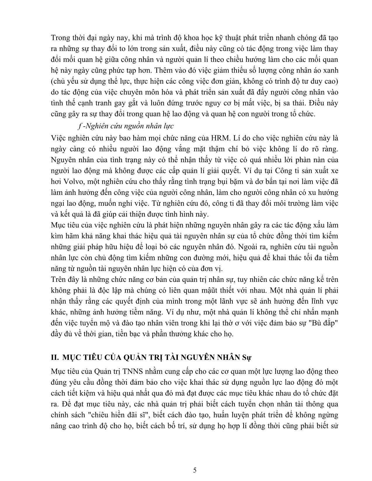 Giáo trình Quản trị doanh nghiệp vừa và nhỏ - Quản trị nguồn nhân lực trang 5
