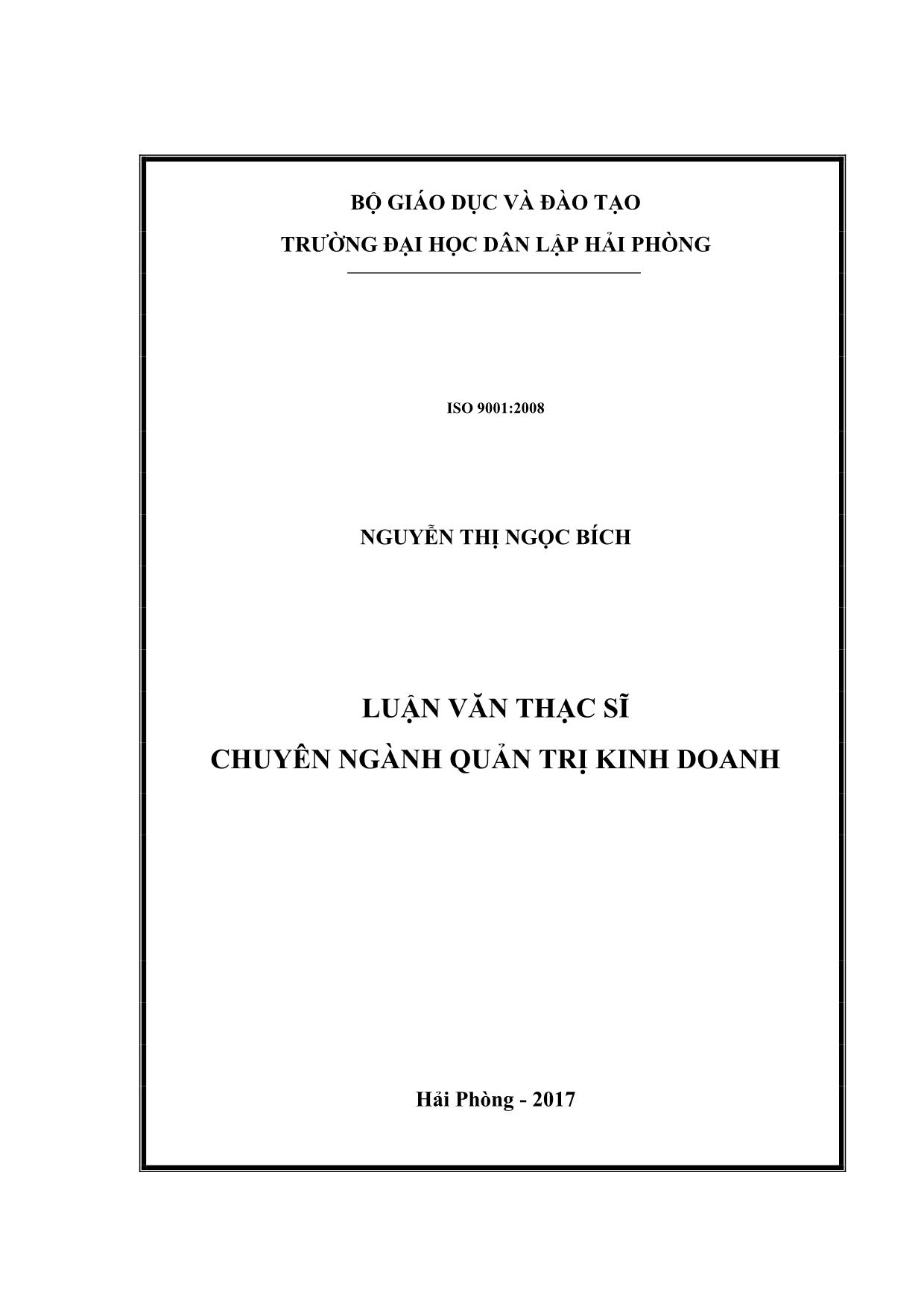 Tóm tắt luận văn Một số giải pháp nâng cao hiệu quả kinh doanh của VNPT Hải Phòng trang 1