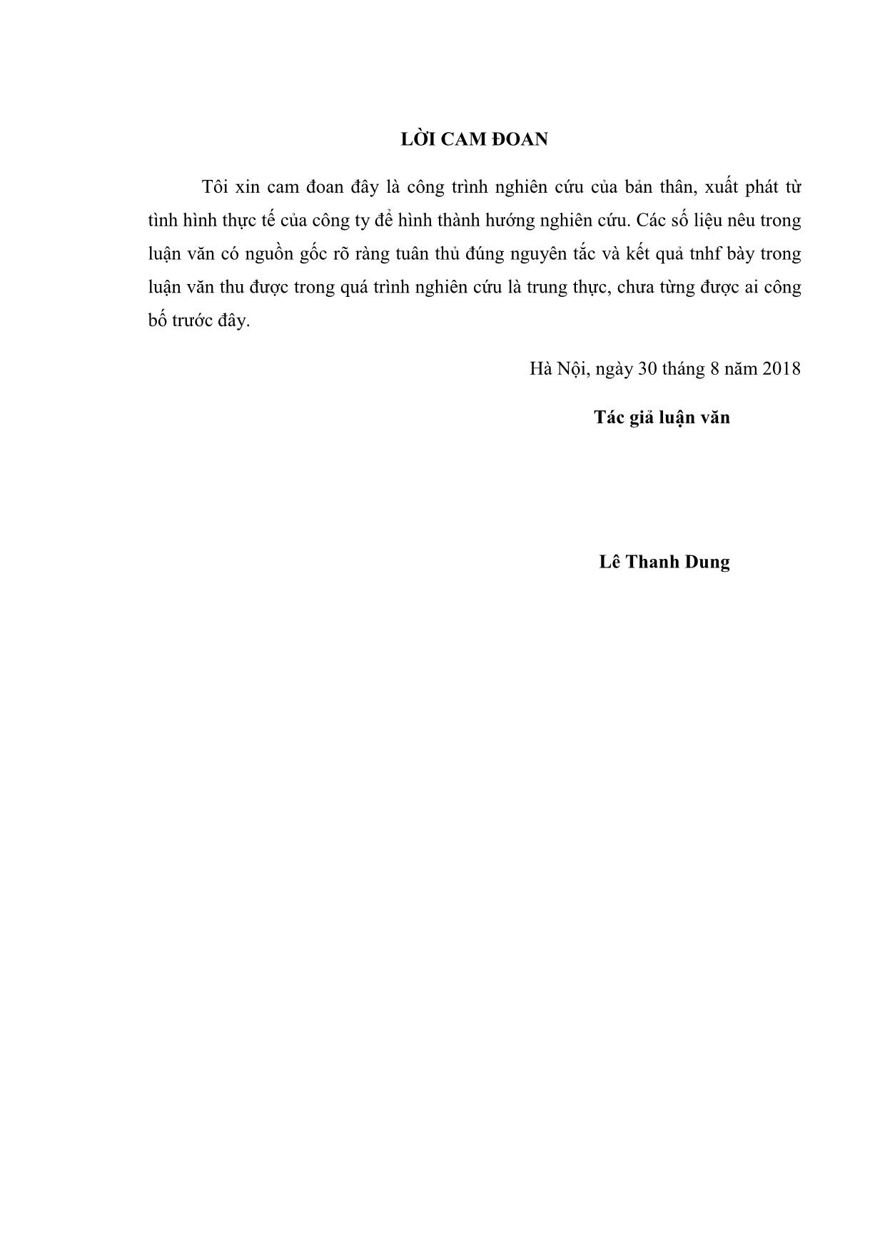 Tóm tắt luận văn Giải pháp tạo động lực cho người lao động tại công ty Cổ phần đầu tư An Dương trang 2