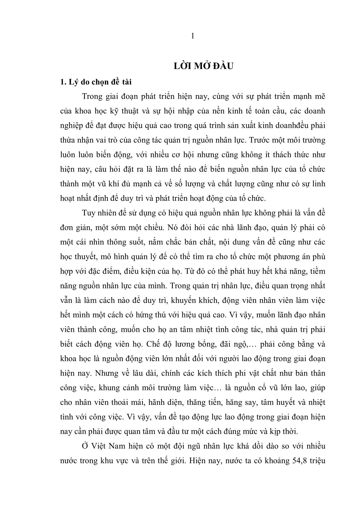 Luận văn Tạo động lực lao động tại công ty Cổ phần Coma18 trang 10