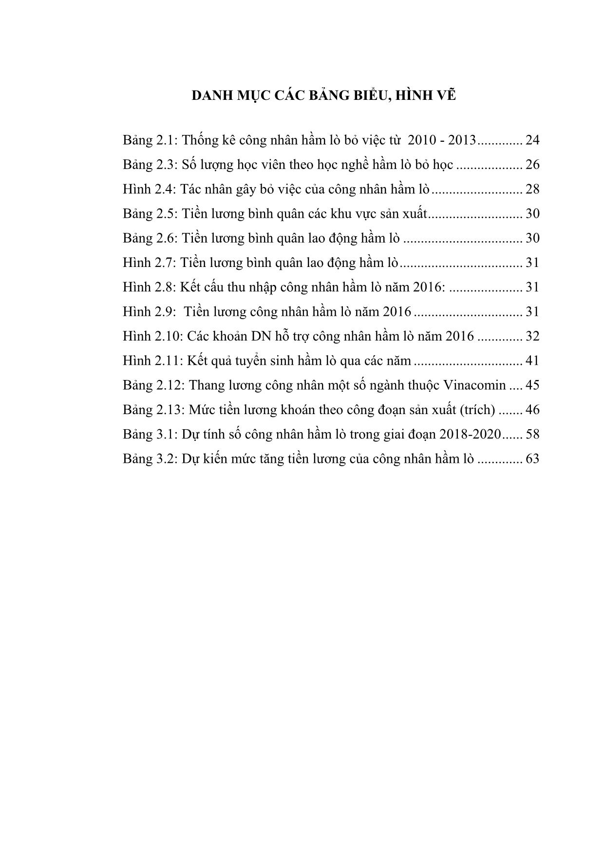 Tóm tắt Luận văn Các giải pháp thu hút công nhân hầm lò tại mỏ than của tập đoàn Vinacomin trang 5