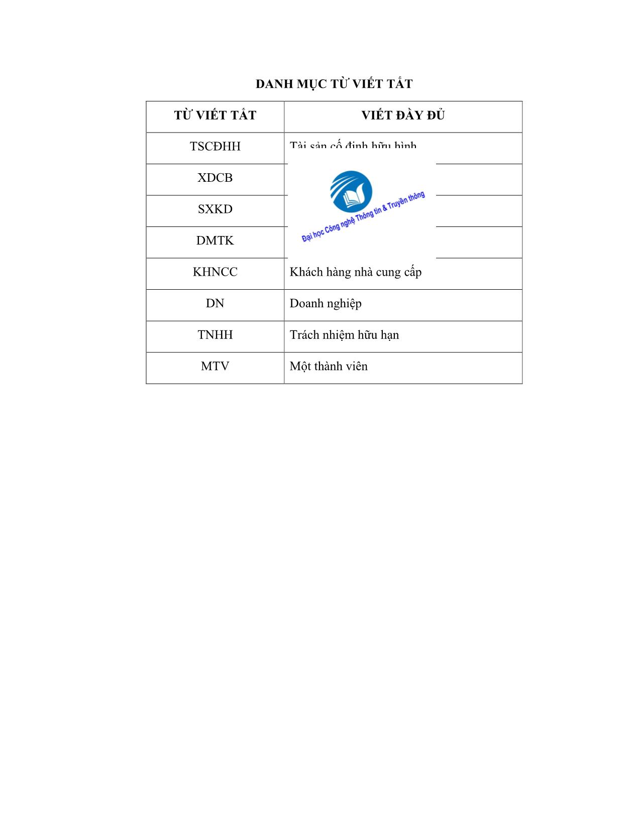 Đề tài Xây dựng phân hệ kế toán tài sản cố định hữu hình tại Công ty TNHH MTV vận tải đường sắt Hà Nội - Chi nhánh vận tải đường sắt Hải Phòng trang 6