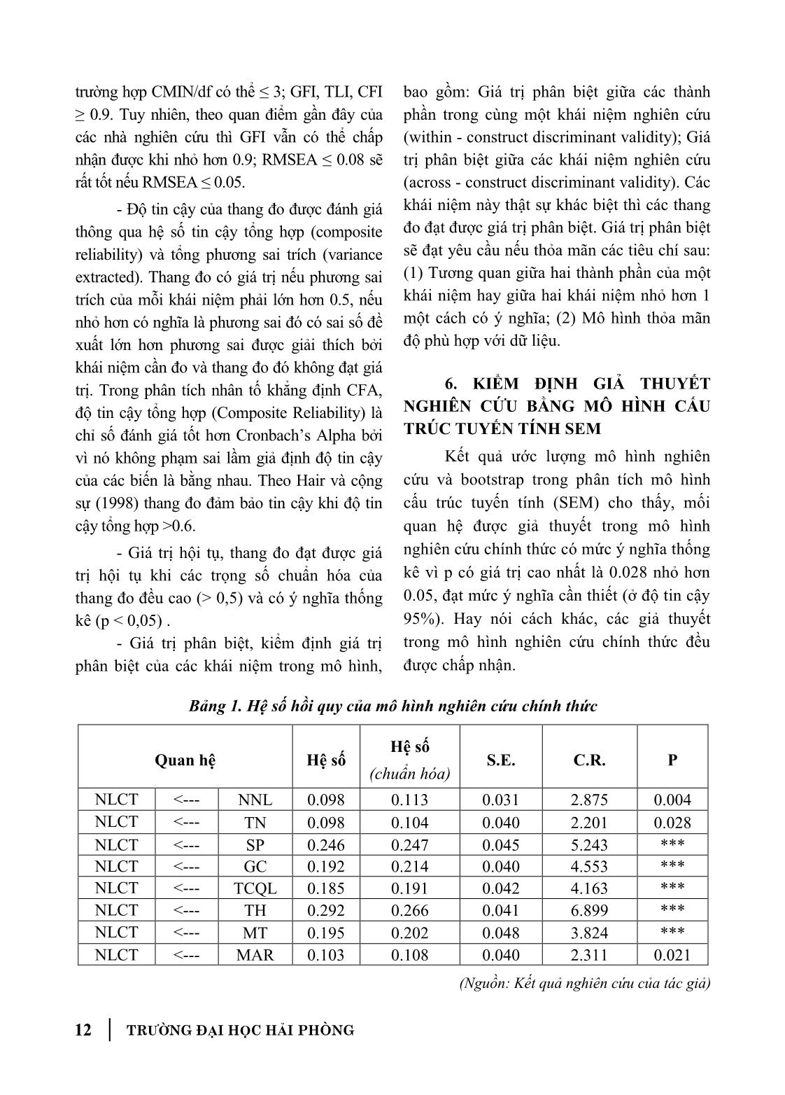 Nhân tố ảnh hưởng đến năng lực cạnh tranh của doanh nghiệp - Trường hợp các doanh nghiệp sản xuất bia tại Hải Phòng trang 7