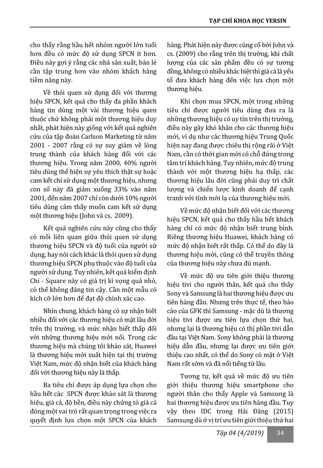 Nhu cầu, thói quen sử dụng và nhận biết thương hiệu các sản phảm công nghệ của khách hàng tại thành phố Hồ Chí Minh trang 8