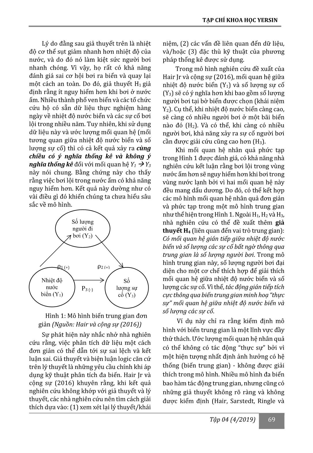 Phân tích vai trò trung gian/đa trung gian trong mô hình đa biến - Lý thuyết và tình huống minh hoạ: hành vi trì hoãn của nhân viên trong công việc trang 3