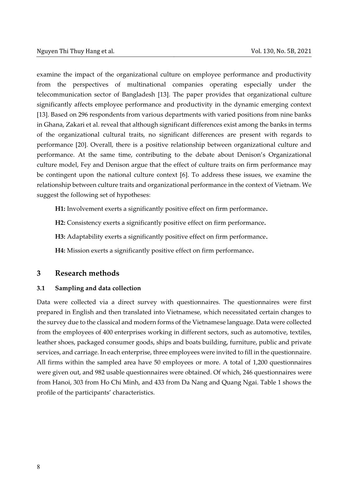 Relationship between organizational culture and firm performance: A case study in Viet Nam trang 4