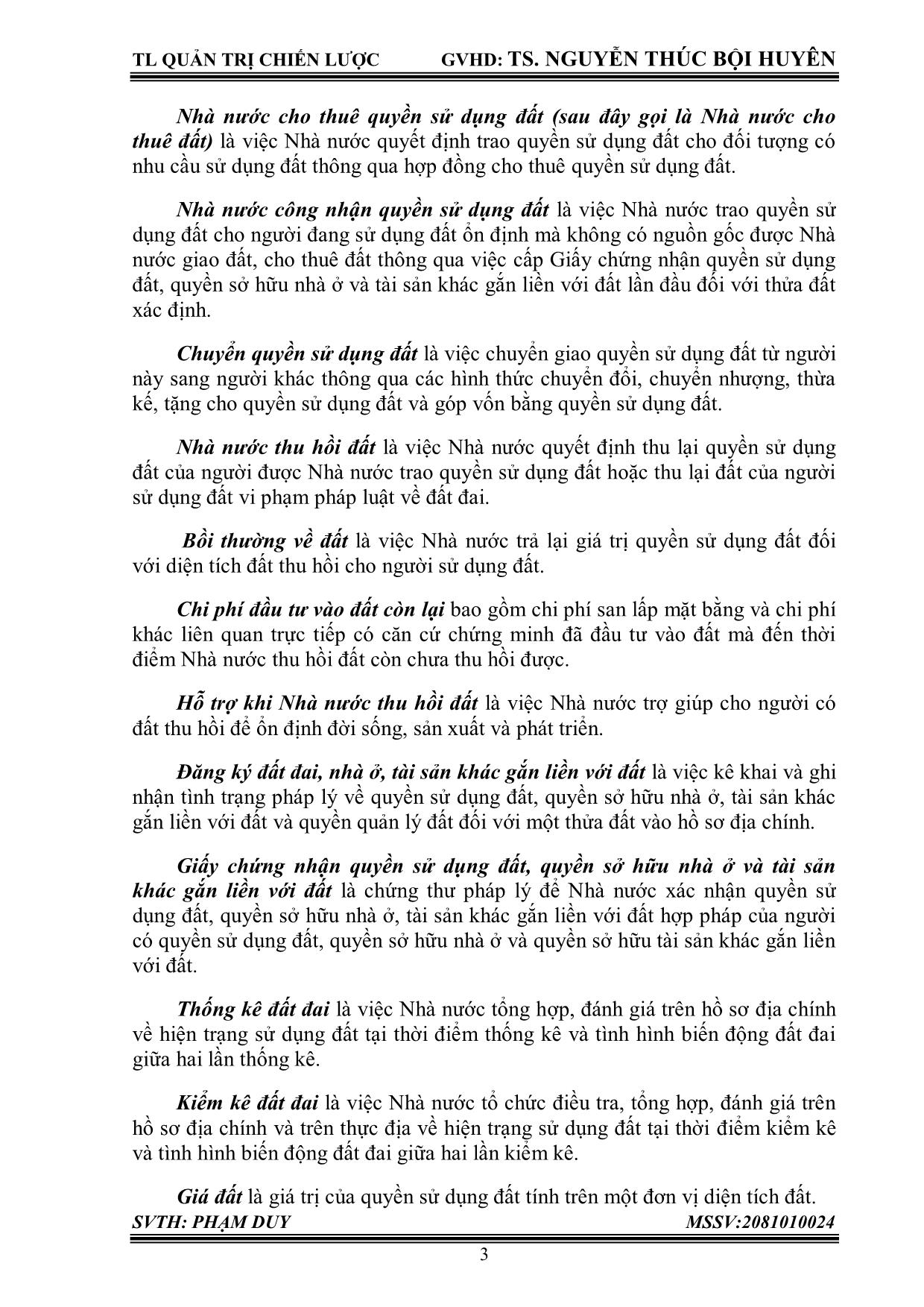 Tiểu luận Phân tích những yếu tố quan trọng của môi trường bên ngoài ảnh hưởng - Tác động đến giá đất ở tỉnh Long An và những chiến lược để giảm tình trạng trên trang 7