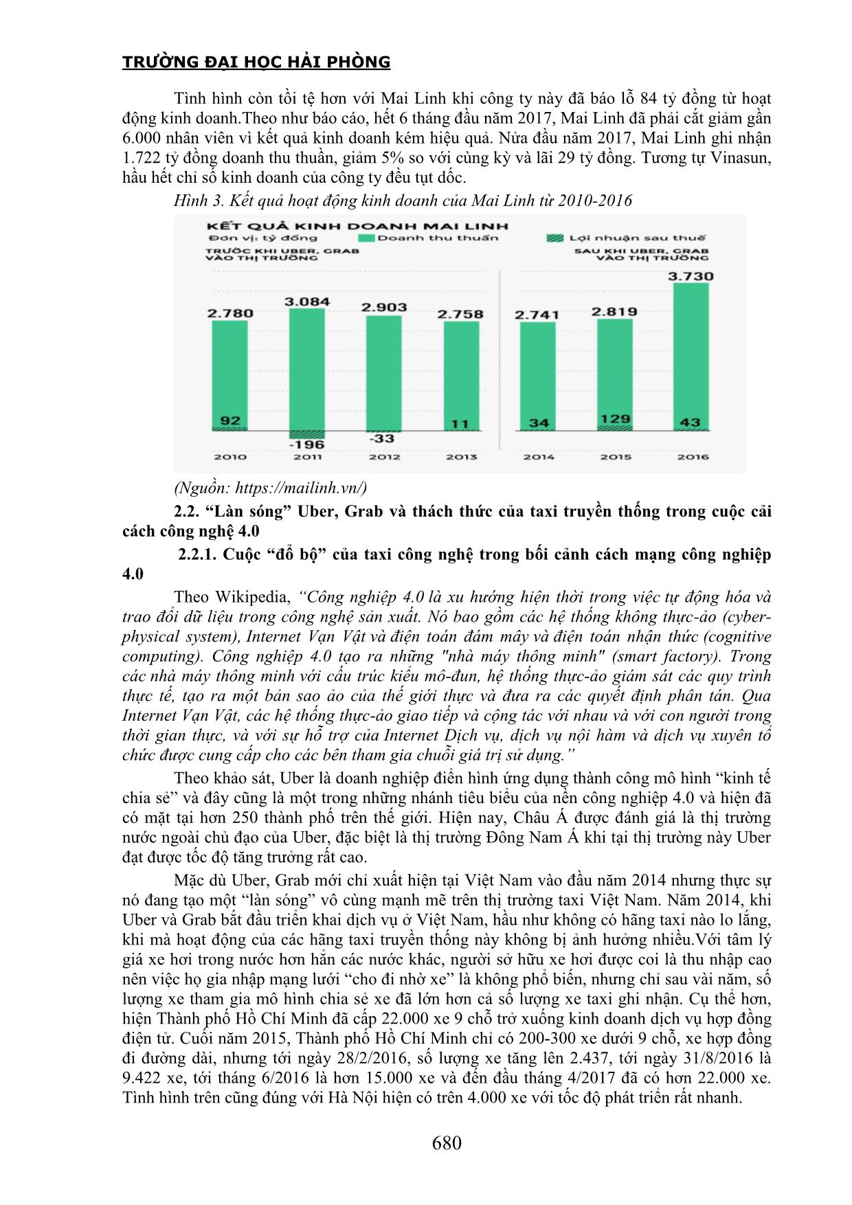 Thách thức đối với dịch vụ “Taxi truyền thống” trong cuộc cải cách công nghệ 4.0 trang 3