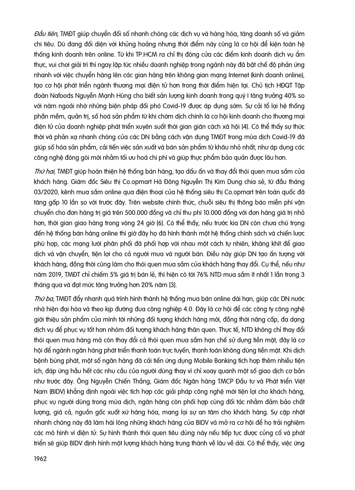 Thương mại điện tử - Cơ hội và thách thức cho các doanh nghiệp tại Việt Nam trong mùa dịch Covid-19 trang 3