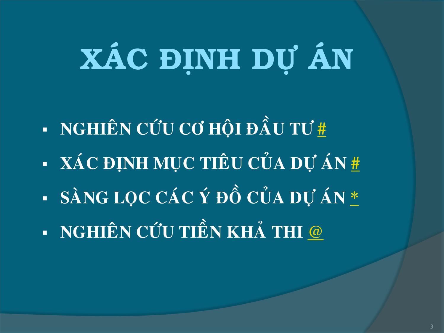 Bài giảng Chu trình của dự án đầu tư trang 3