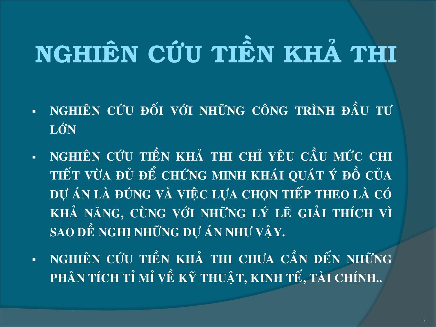 Bài giảng Chu trình của dự án đầu tư trang 7