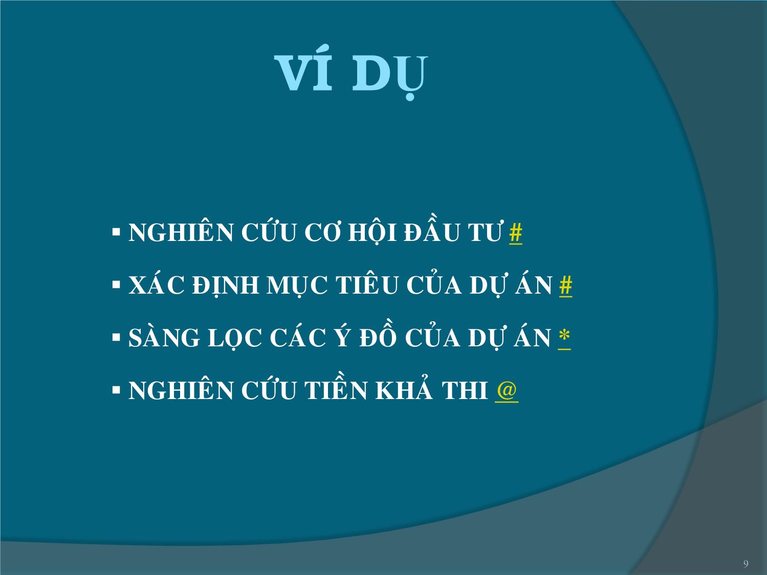 Bài giảng Chu trình của dự án đầu tư trang 9