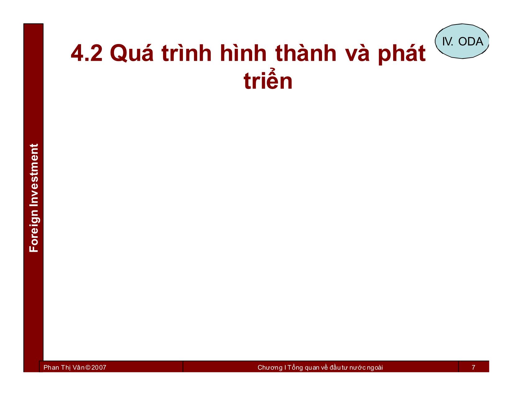 Bài giảng Đầu tư nước ngoài - Chương 4: Hỗ trợ phát triển chính thức - Phan Thị Vân trang 7