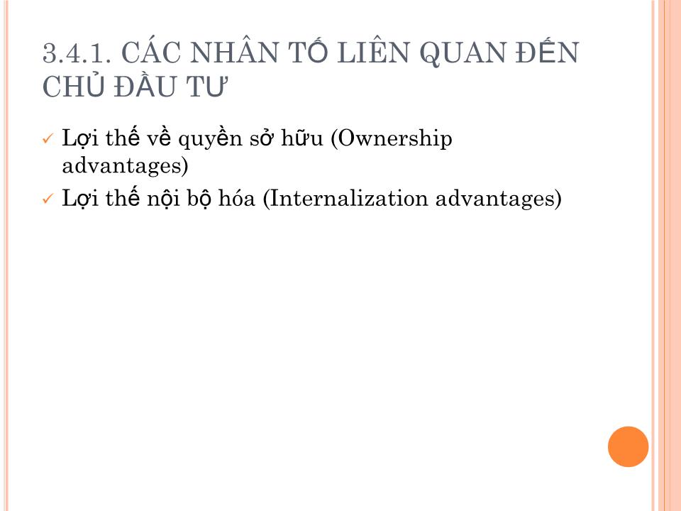 Bài giảng Đầu tư nước ngoài và chuyển giao công nghệ - Chương 1: Tổng quan về đầu tư quốc tế trang 10