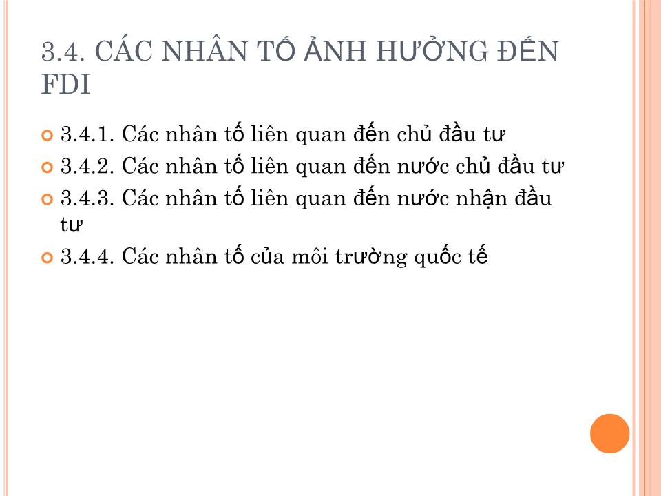 Bài giảng Đầu tư nước ngoài và chuyển giao công nghệ - Chương 1: Tổng quan về đầu tư quốc tế trang 9