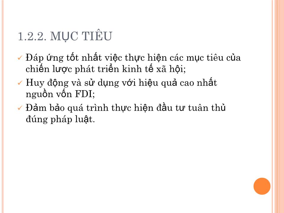 Bài giảng Đầu tư nước ngoài và chuyển giao công nghệ - Chương 3: Quản lý nhà nước hoạt động đầu tư trực tiếp nước ngoài trang 5