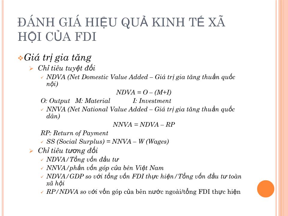 Bài giảng Đầu tư nước ngoài và chuyển giao công nghệ - Chương 3: Quản lý nhà nước hoạt động đầu tư trực tiếp nước ngoài trang 7