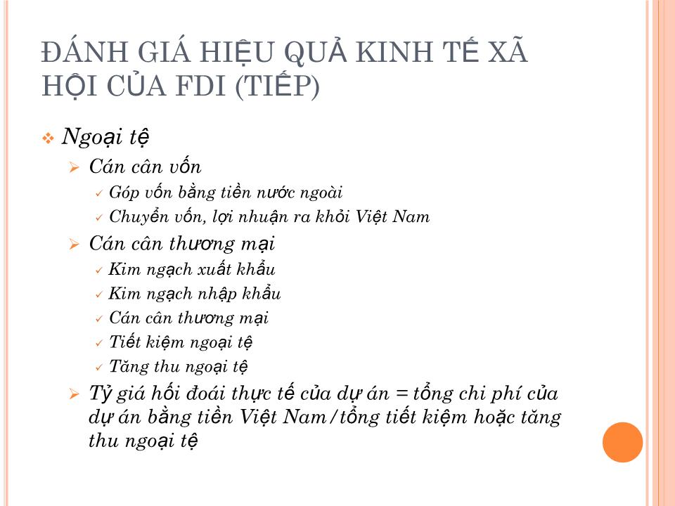 Bài giảng Đầu tư nước ngoài và chuyển giao công nghệ - Chương 3: Quản lý nhà nước hoạt động đầu tư trực tiếp nước ngoài trang 9