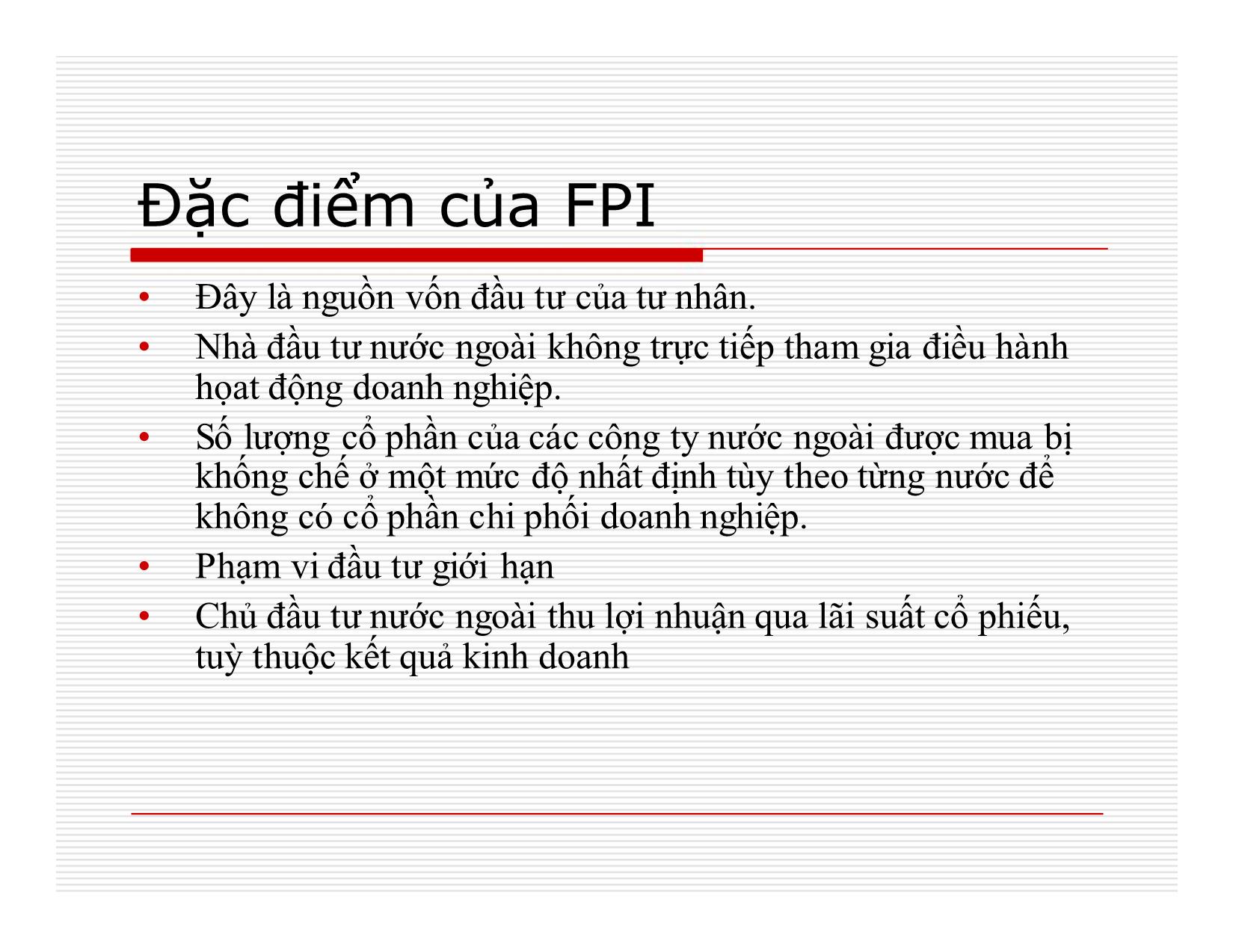 Bài giảng Đầu tư quốc tế - Chương 1: Đầu tư gián tiếp nước ngoài trang 2