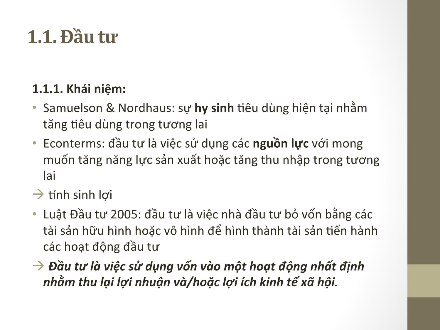 Bài giảng Đầu tư quốc tế - Chương 1: Tổng quan về đầu tư quốc tế - Phạm Thành Hiền Thục trang 10