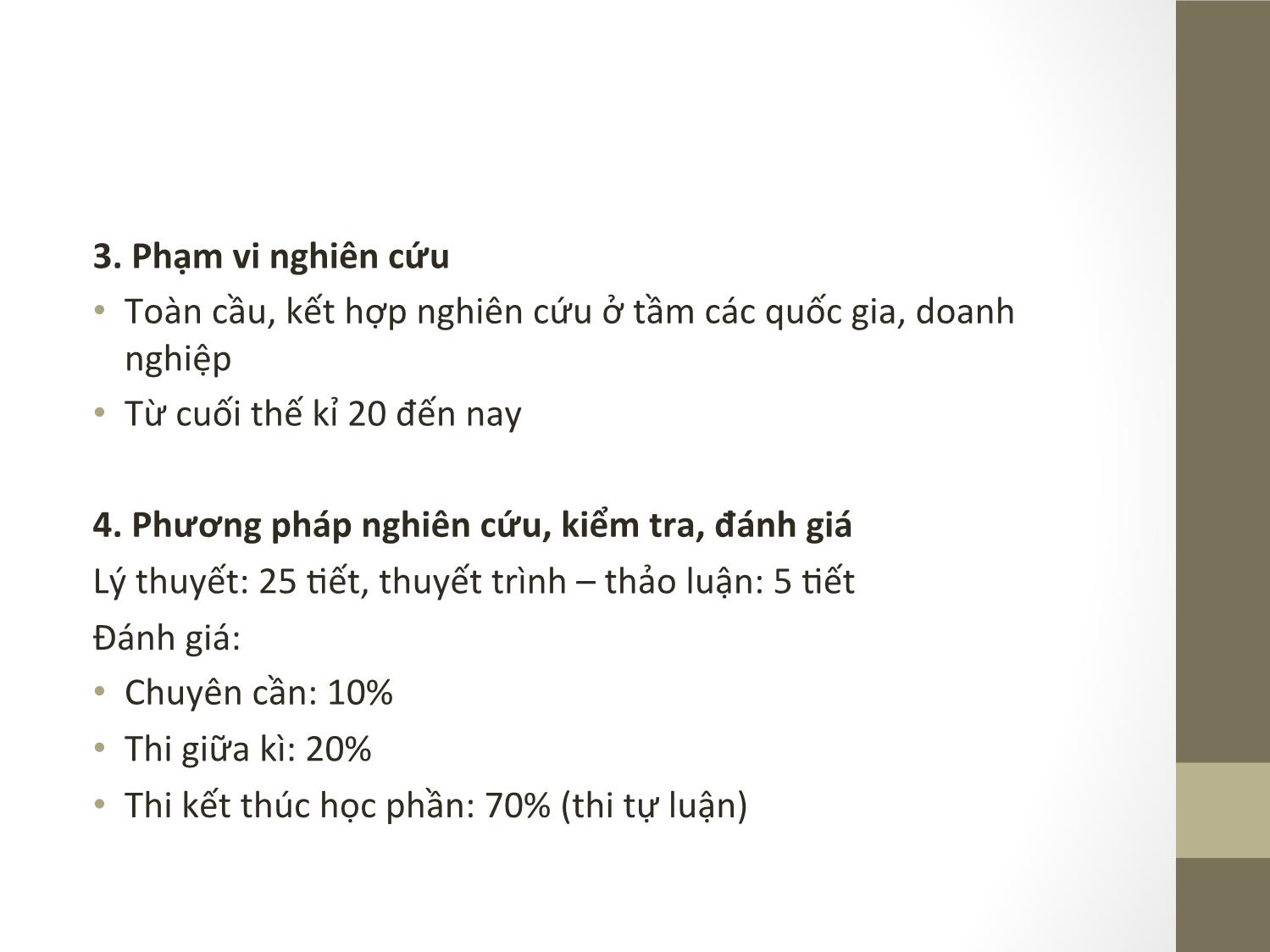 Bài giảng Đầu tư quốc tế - Chương 1: Tổng quan về đầu tư quốc tế - Phạm Thành Hiền Thục trang 3