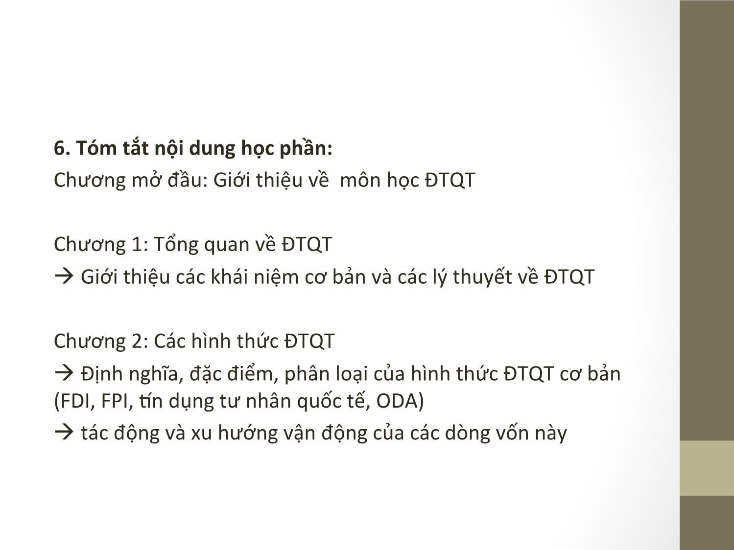 Bài giảng Đầu tư quốc tế - Chương 1: Tổng quan về đầu tư quốc tế - Phạm Thành Hiền Thục trang 5