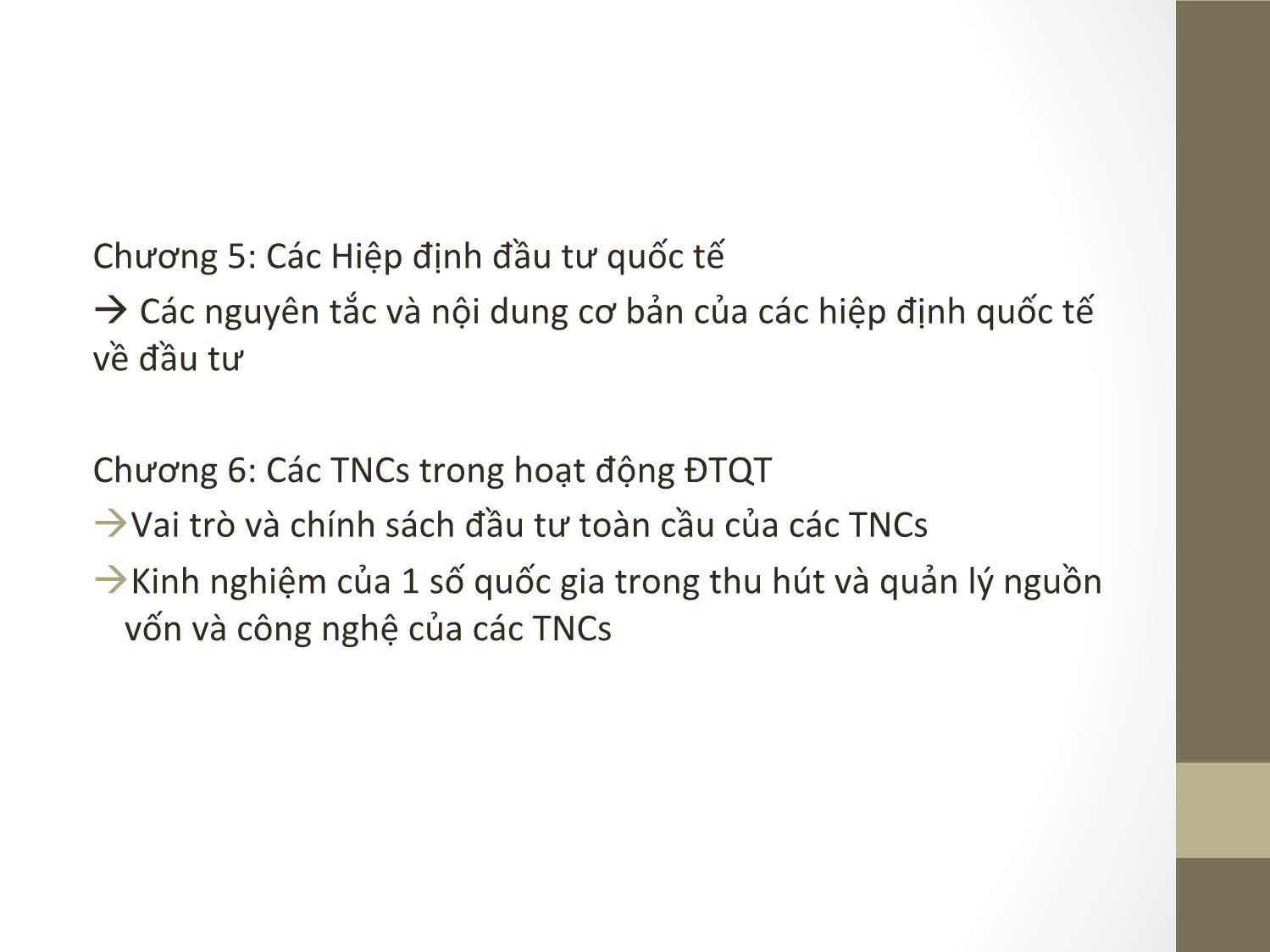 Bài giảng Đầu tư quốc tế - Chương 1: Tổng quan về đầu tư quốc tế - Phạm Thành Hiền Thục trang 7