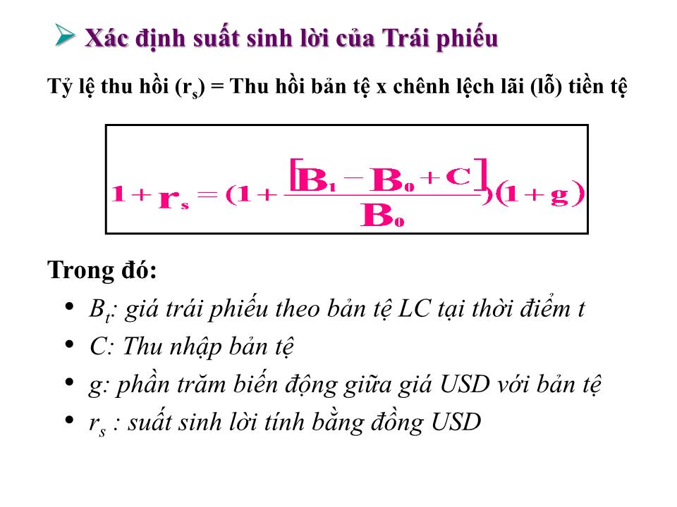 Bài giảng Đầu tư quốc tế - Chương 2: Đa dạng hóa đầu tư gián tiếp quốc tế - Huỳnh Thị Thúy Giang trang 6