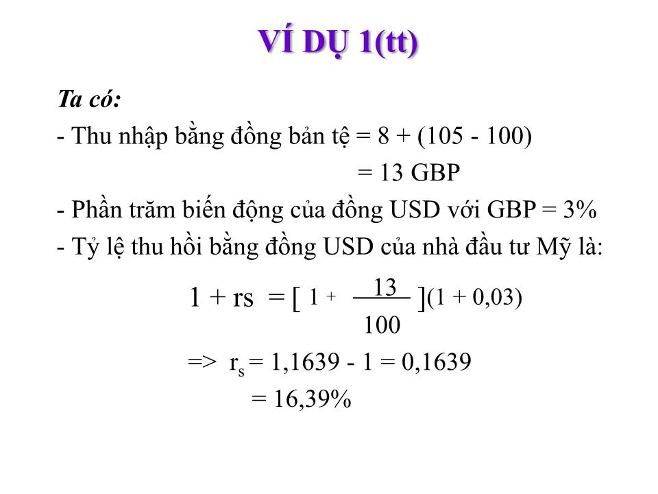 Bài giảng Đầu tư quốc tế - Chương 2: Đa dạng hóa đầu tư gián tiếp quốc tế - Huỳnh Thị Thúy Giang trang 8