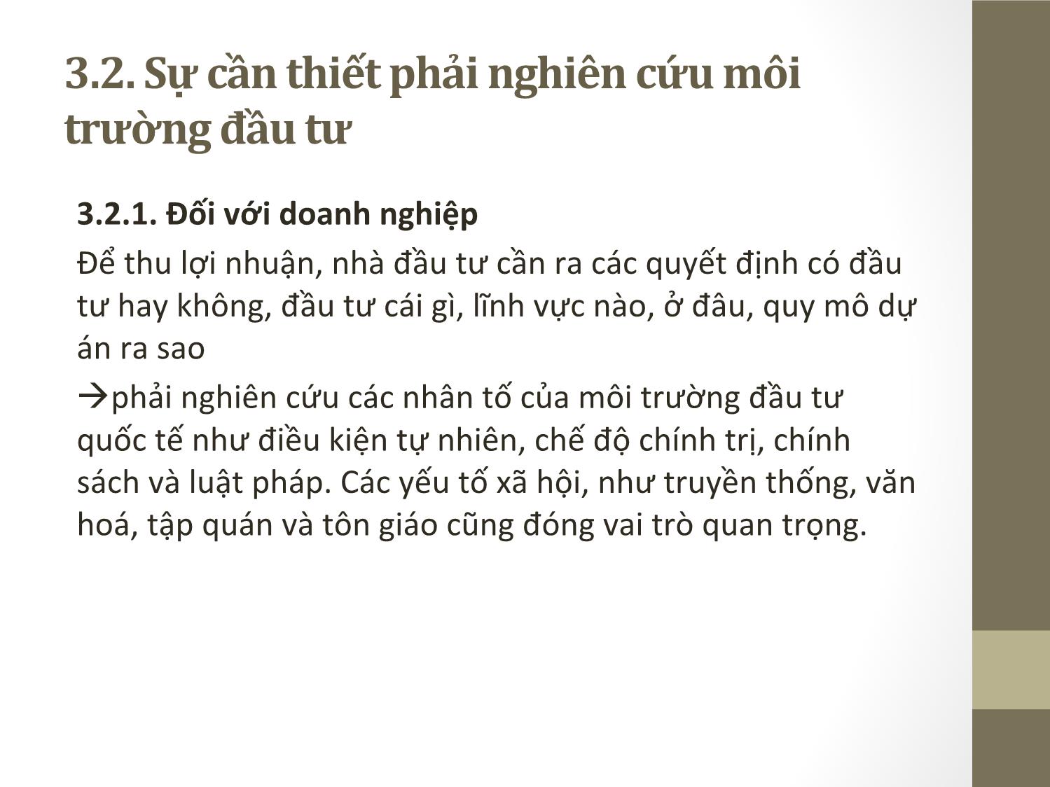 Bài giảng Đầu tư quốc tế - Chương 3: Môi trường đầu tư quốc  tế - Phạm Thành Hiền Thục trang 5