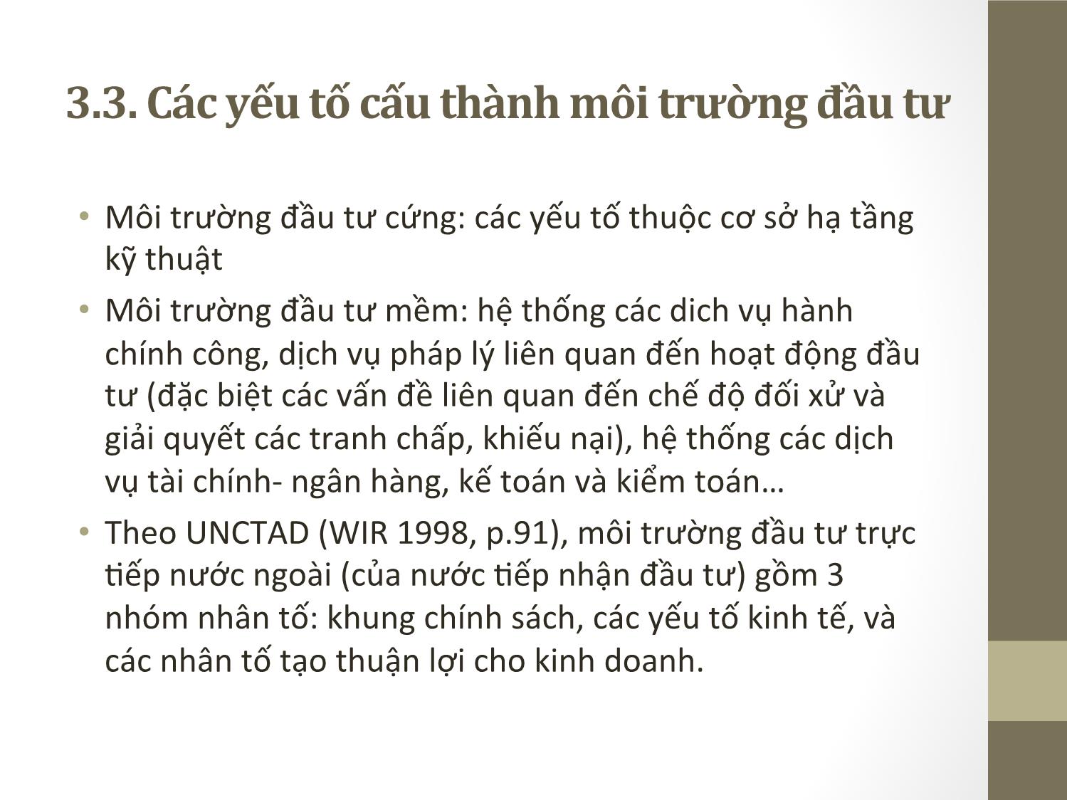 Bài giảng Đầu tư quốc tế - Chương 3: Môi trường đầu tư quốc  tế - Phạm Thành Hiền Thục trang 7