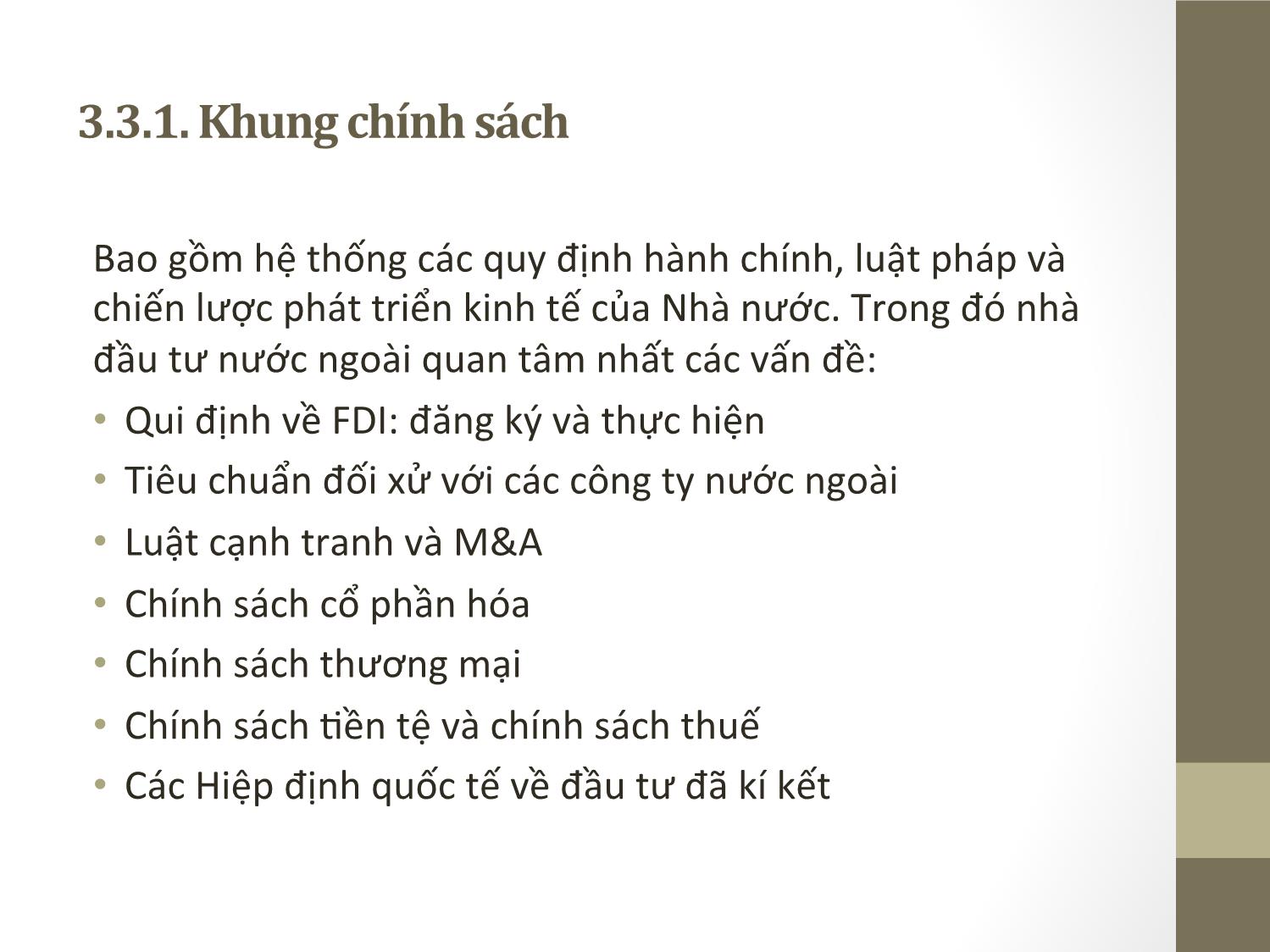 Bài giảng Đầu tư quốc tế - Chương 3: Môi trường đầu tư quốc  tế - Phạm Thành Hiền Thục trang 8