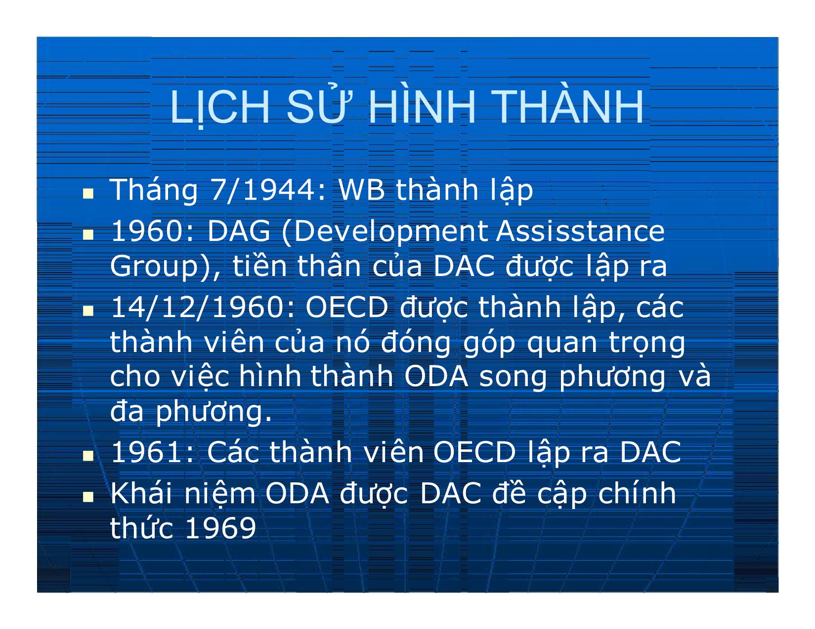 Bài giảng Đầu tư quốc tế - Chương 4: Hỗ trợ phát triển chính thức ODA trang 2