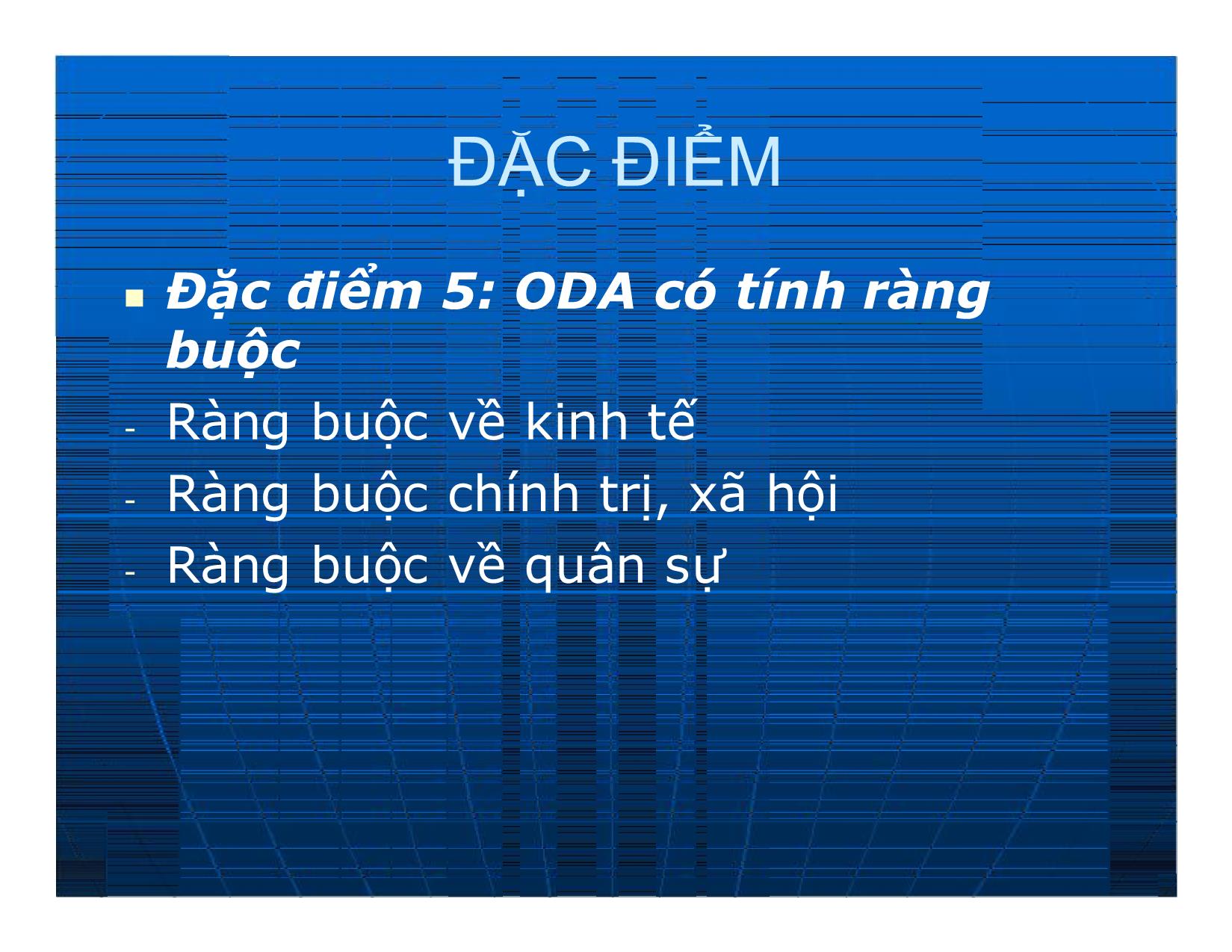 Bài giảng Đầu tư quốc tế - Chương 4: Hỗ trợ phát triển chính thức ODA trang 8