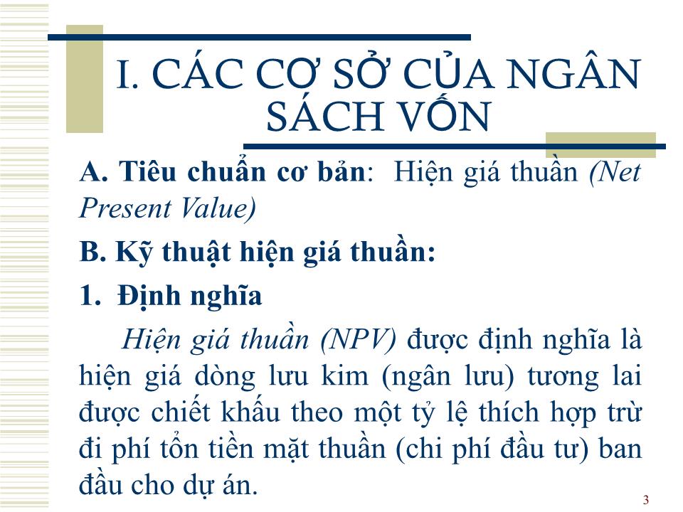 Bài giảng Đầu tư quốc tế - Chương 5: Ngân sách vốn cho công ty đa quốc gia - Huỳnh Thị Thúy Giang trang 3