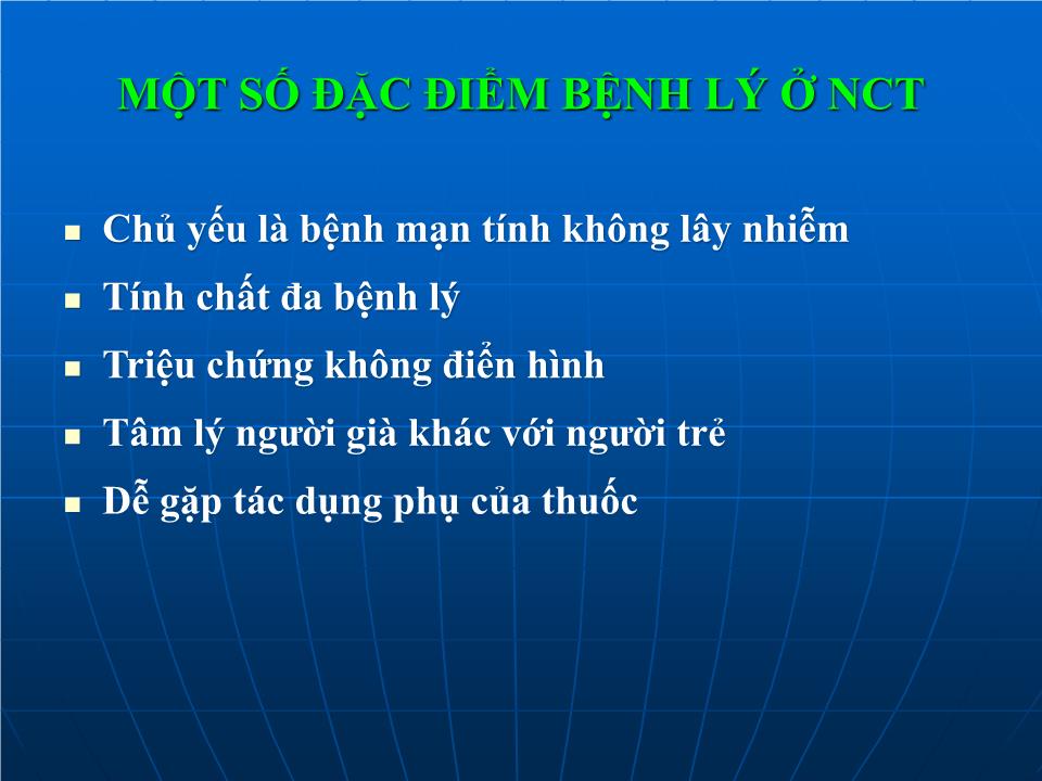 Bài giảng Nguyên tắc khám bệnh ở người cao tuổi trang 2