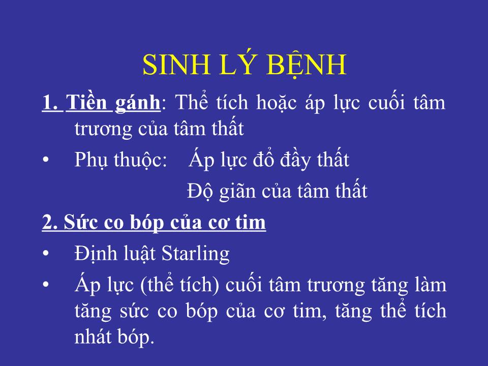 Bài giảng Suy tim ở người cao tuổi (Bản hay) trang 4