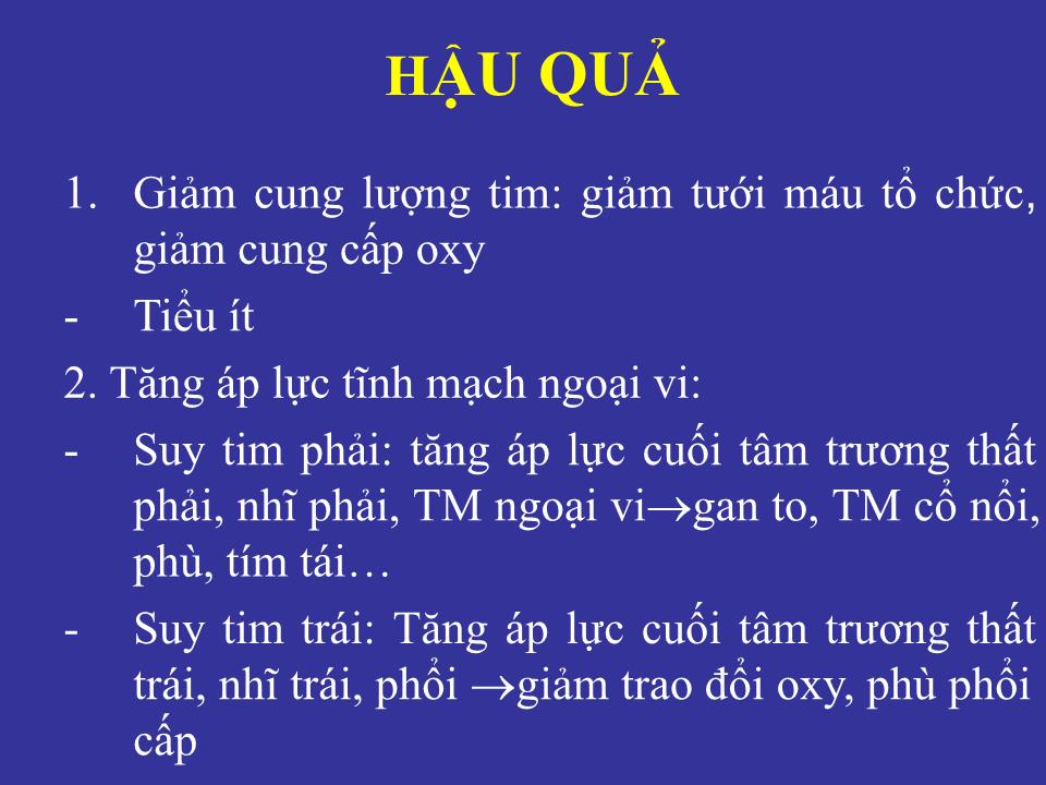 Bài giảng Suy tim ở người cao tuổi (Bản hay) trang 8