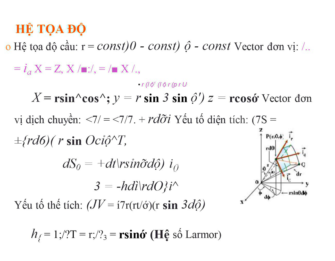 Bài giảng Trường điện từ - Chương 1: Các khái niệm và phương trình cơ bản của trường điện từ - Nguyễn Thị Linh Phương trang 10