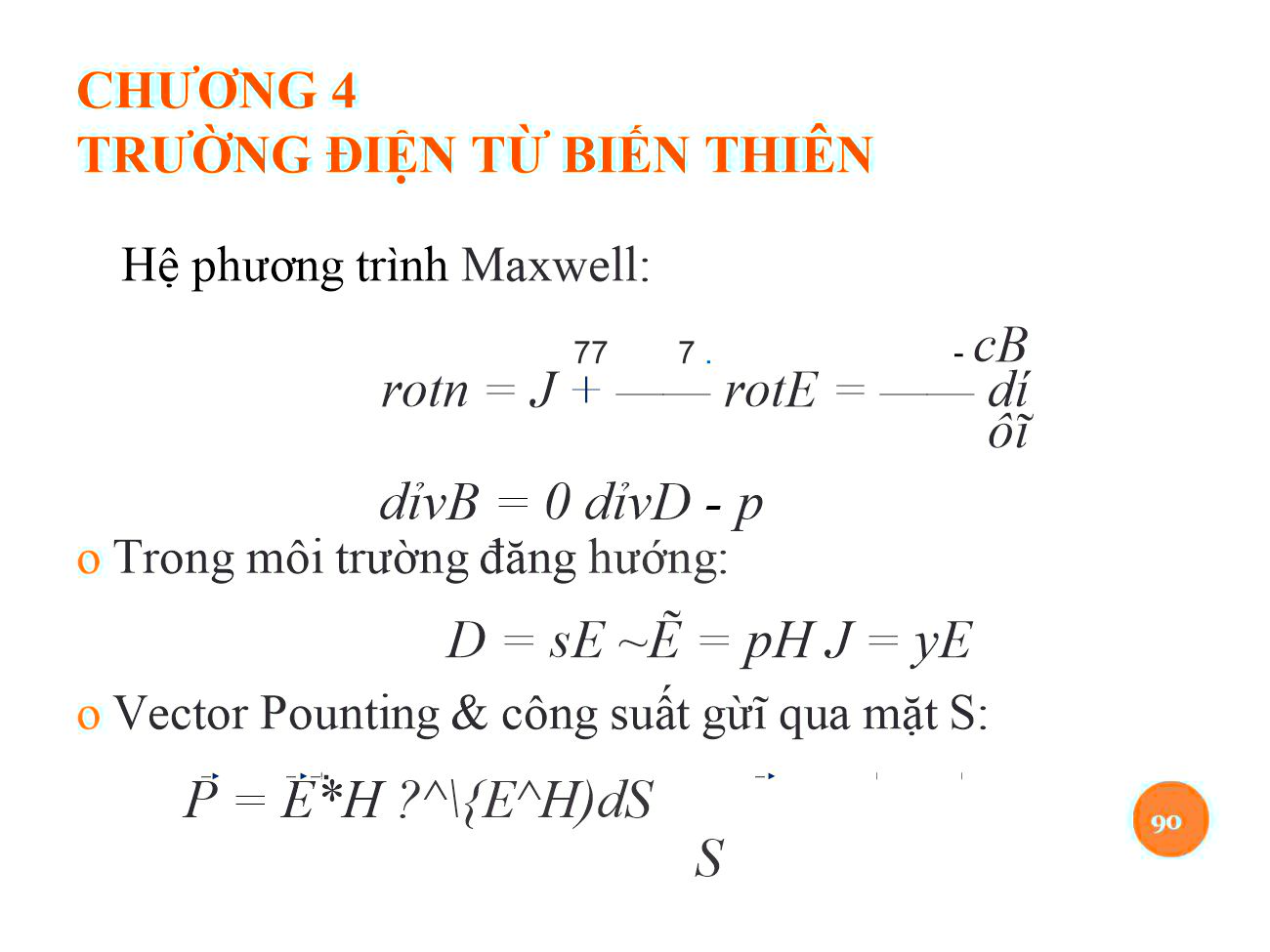 Bài giảng Trường điện từ - Chương 4: Trường điện từ biến thiên - Nguyễn Thị Linh Phương trang 1