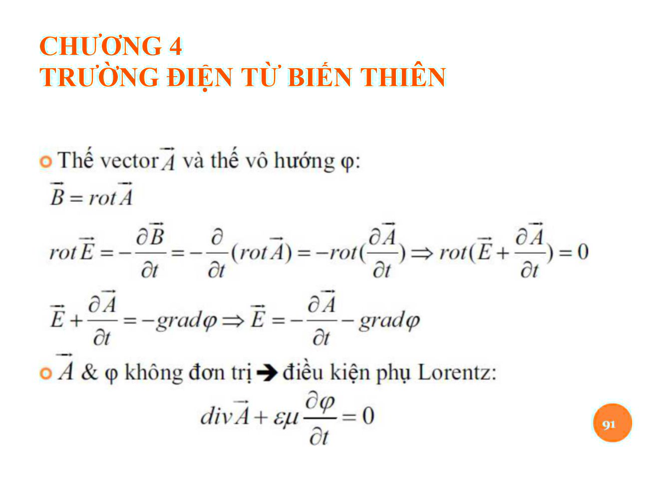 Bài giảng Trường điện từ - Chương 4: Trường điện từ biến thiên - Nguyễn Thị Linh Phương trang 2