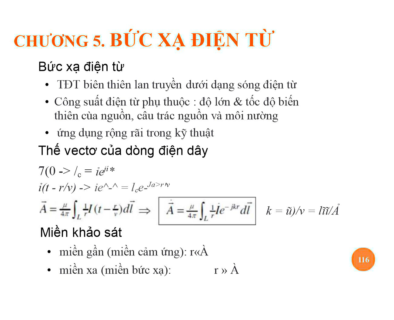 Bài giảng Trường điện từ - Chương 5: Bức xạ điện từ - Nguyễn Thị Linh Phương trang 1