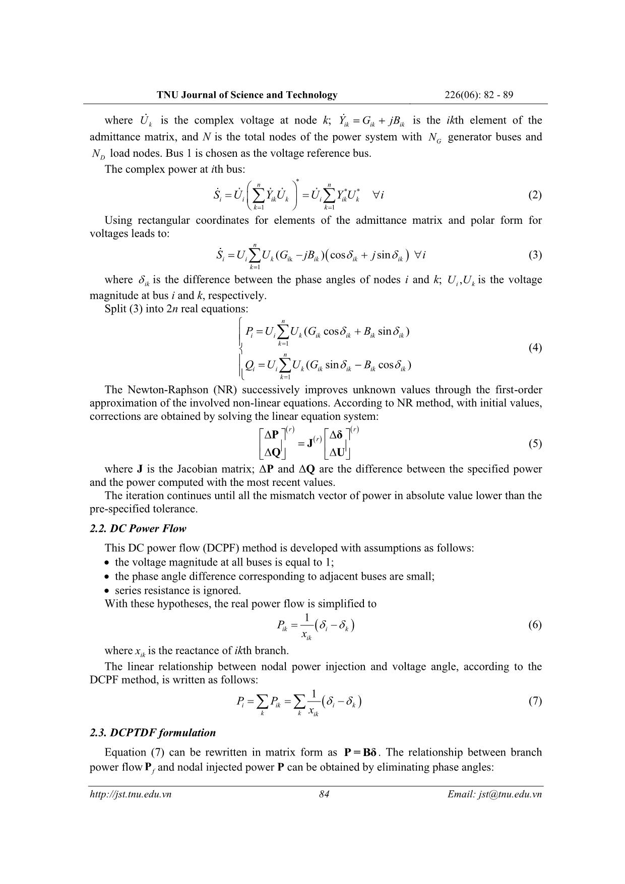 A comparative study of ptdf based - Methods to determine transmission usage allocation for bilateral transactions in power markets trang 3