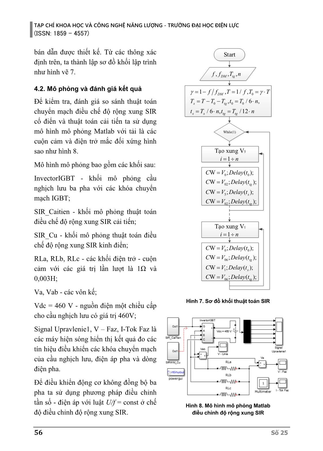 Cải tiến thuật toán điều chỉnh độ rộng xung sir điều khiển động cơ không đồng bộ ba pha trang 7